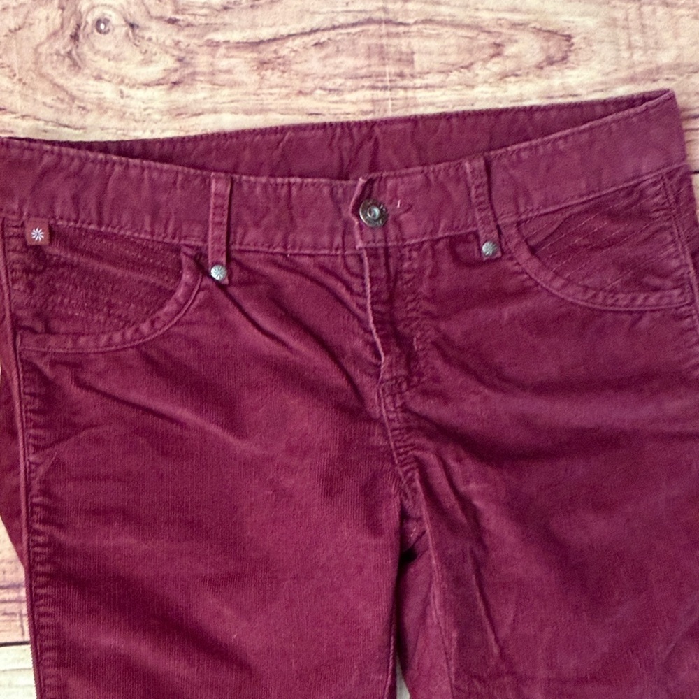 Athleta Maroon Straight Leg Corduroy Pants for Women - Picture 3 of 9